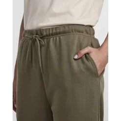 Pantalon de survêtement vert en coton Olia