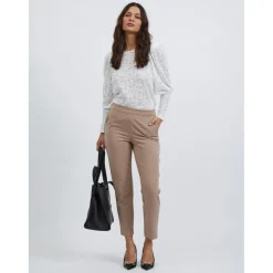 Pantalon de tailleur marron Page