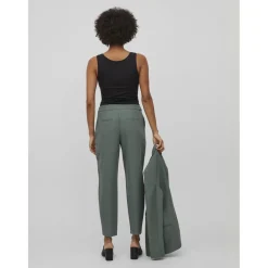 Pantalon de tailleur vert foncé
