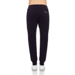 Pantalon droit en coton marine