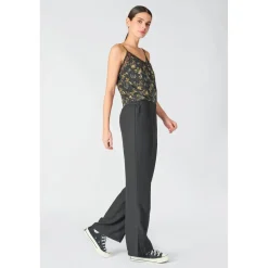 Pantalon droit ROSALY noir