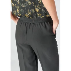 Pantalon droit ROSALY noir