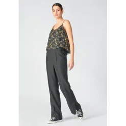 Pantalon droit ROSALY noir