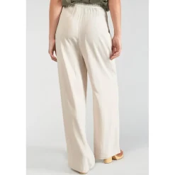 Pantalon droit SAGUA blanc en lin