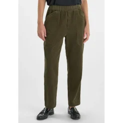 Pantalon droite CORDO kaki Xena en coton