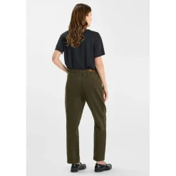 Pantalon droite CORDO kaki Xena en coton