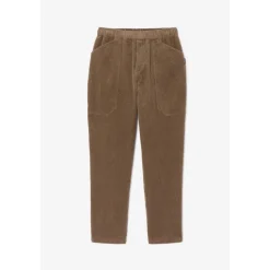 Pantalon droite CORDO marron Maud en coton