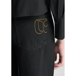 Pantalon droite en jeans ALEXGI noir Ode