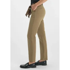 Pantalon droite KRISTIN kaki en coton Yule