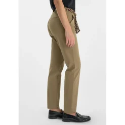 Pantalon droite KRISTIN kaki en coton Yule