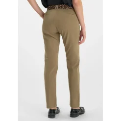 Pantalon droite KRISTIN kaki en coton Yule