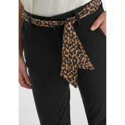 Pantalon droite KRISTIN noir Jade en coton