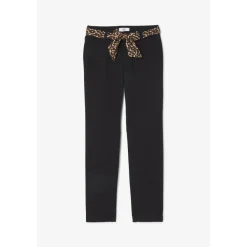 Pantalon droite KRISTIN noir Jade en coton