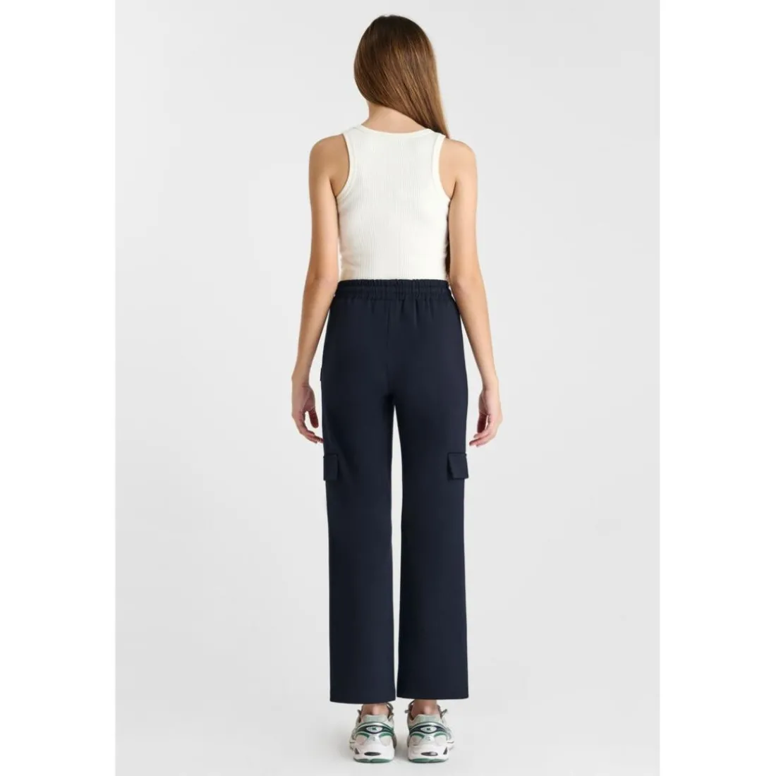 Pantalon droite MITAGI bleu Kai