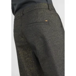 Pantalon droite SPARKLIN noir Lara en coton