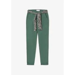 Pantalon dyli vert sapin en coton