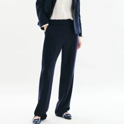 pantalon femme marine