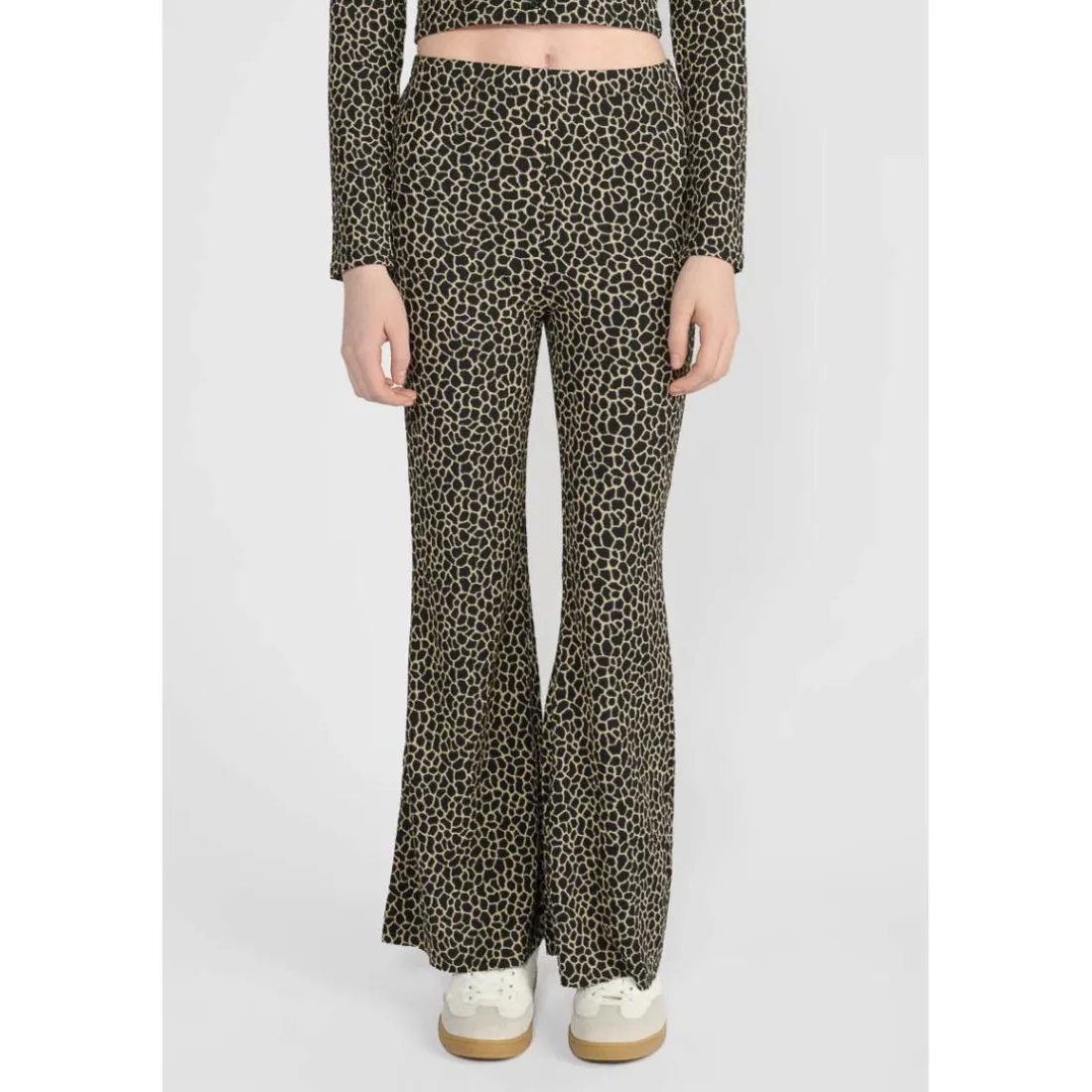 Pantalon fille, bootcut CRISEGI noir Louise en coton