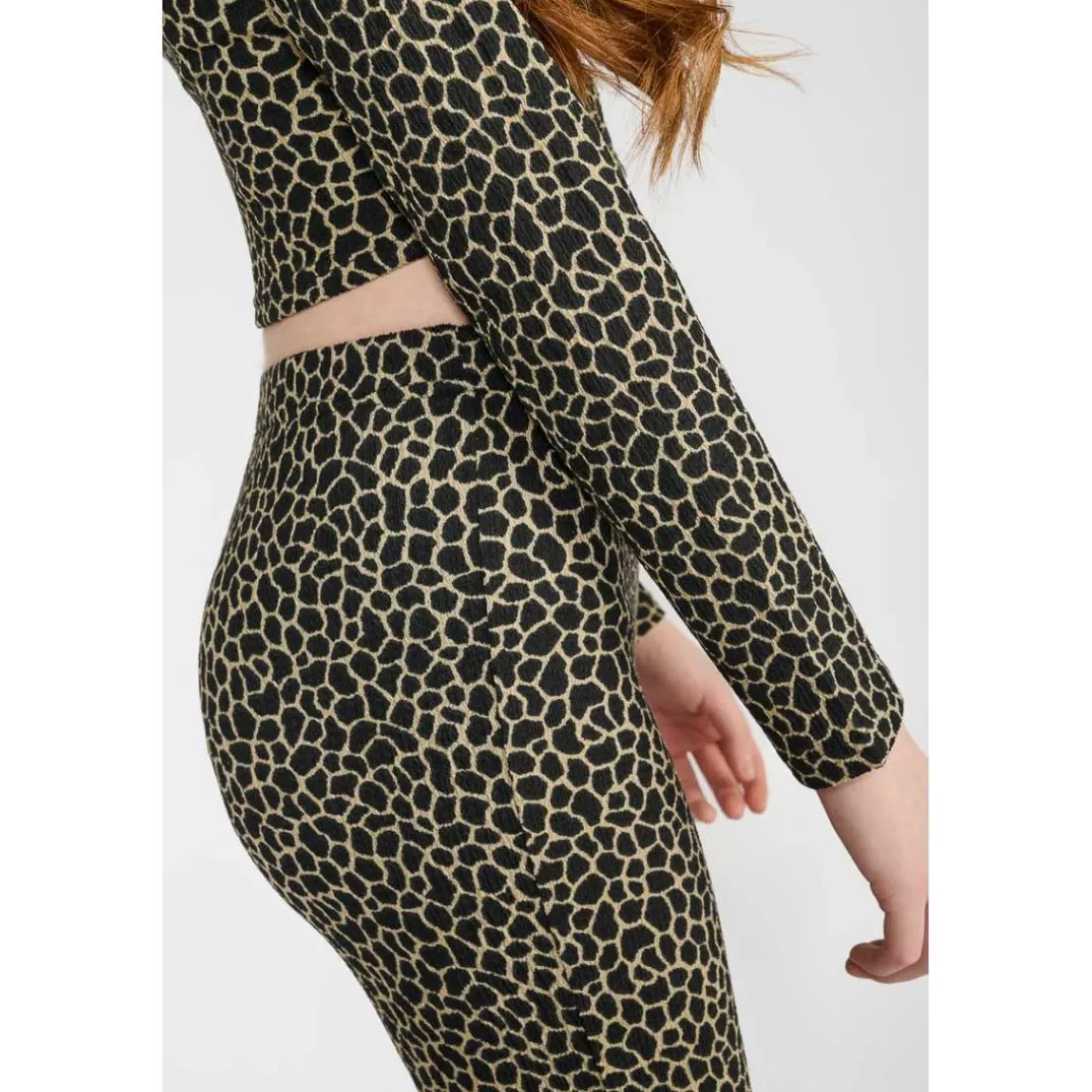 Pantalon fille, bootcut CRISEGI noir Louise en coton