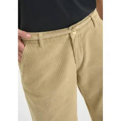 Pantalon flare TAHIS beige Gaia en coton