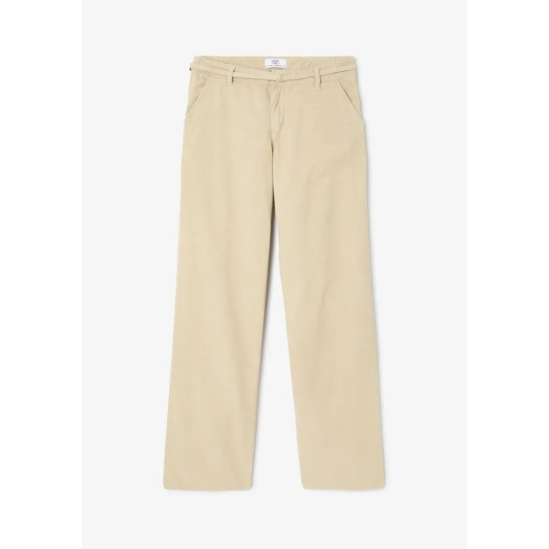 Pantalon flare TAHIS beige Gaia en coton