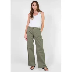 Pantalon flare TAHIS kaki Lola