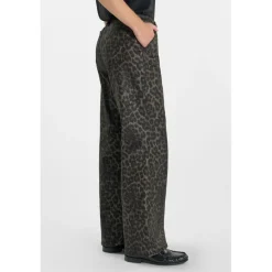 Pantalon flare TAHIS noir Lucie en coton