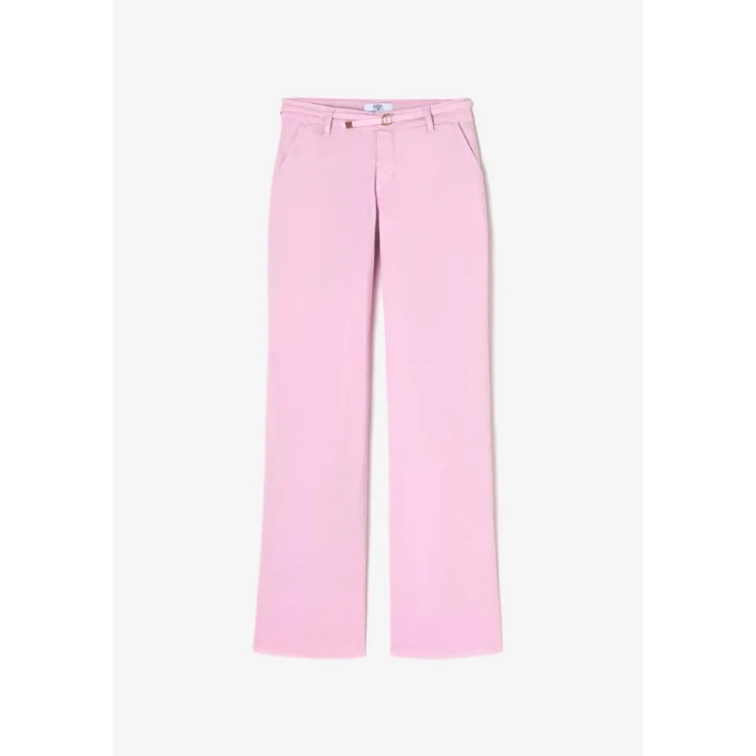 Pantalon flare TAHIS rose Kara en coton