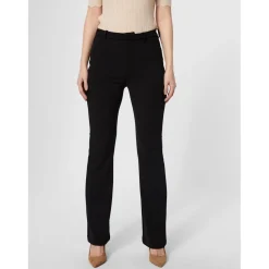 Pantalon Flared Fit Taille moyenne noir Eden