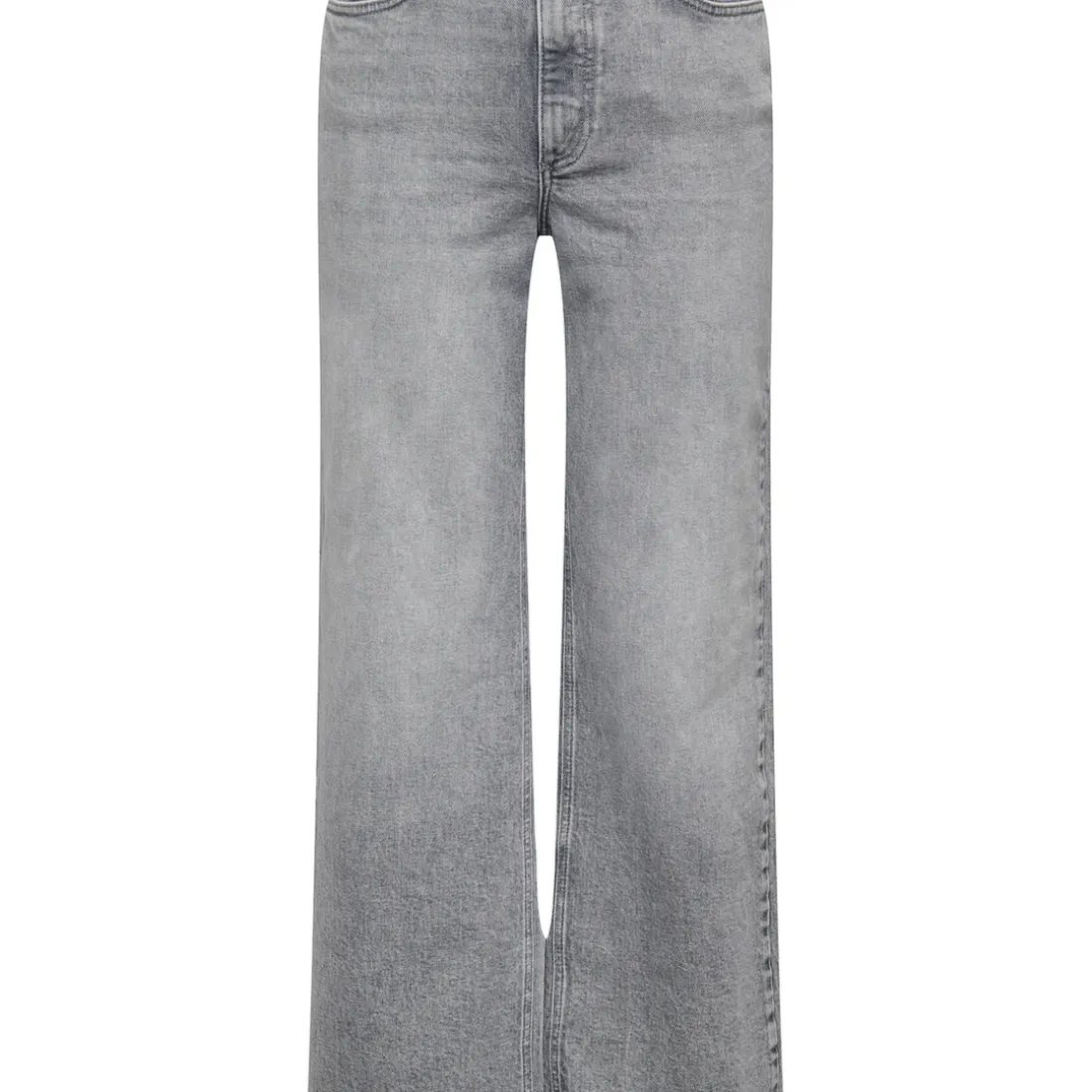 Pantalon Jean Taille Haute ONLJUICY - Gris en coton Zara
