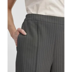 Pantalon loose fit taille élastique à l'intérieur gris