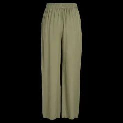 Pantalon loose fit vert foncé en viscose