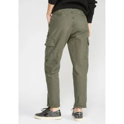 Pantalon loose, large COSYARMY vert en coton