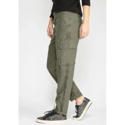 Pantalon loose, large COSYARMY vert en coton