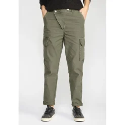 Pantalon loose, large COSYARMY vert en coton