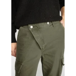Pantalon loose, large COSYARMY vert en coton
