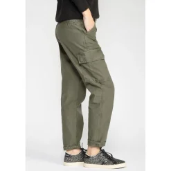 Pantalon loose, large COSYARMY vert en coton