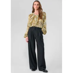 Pantalon loose, large SAGUES noir Pia