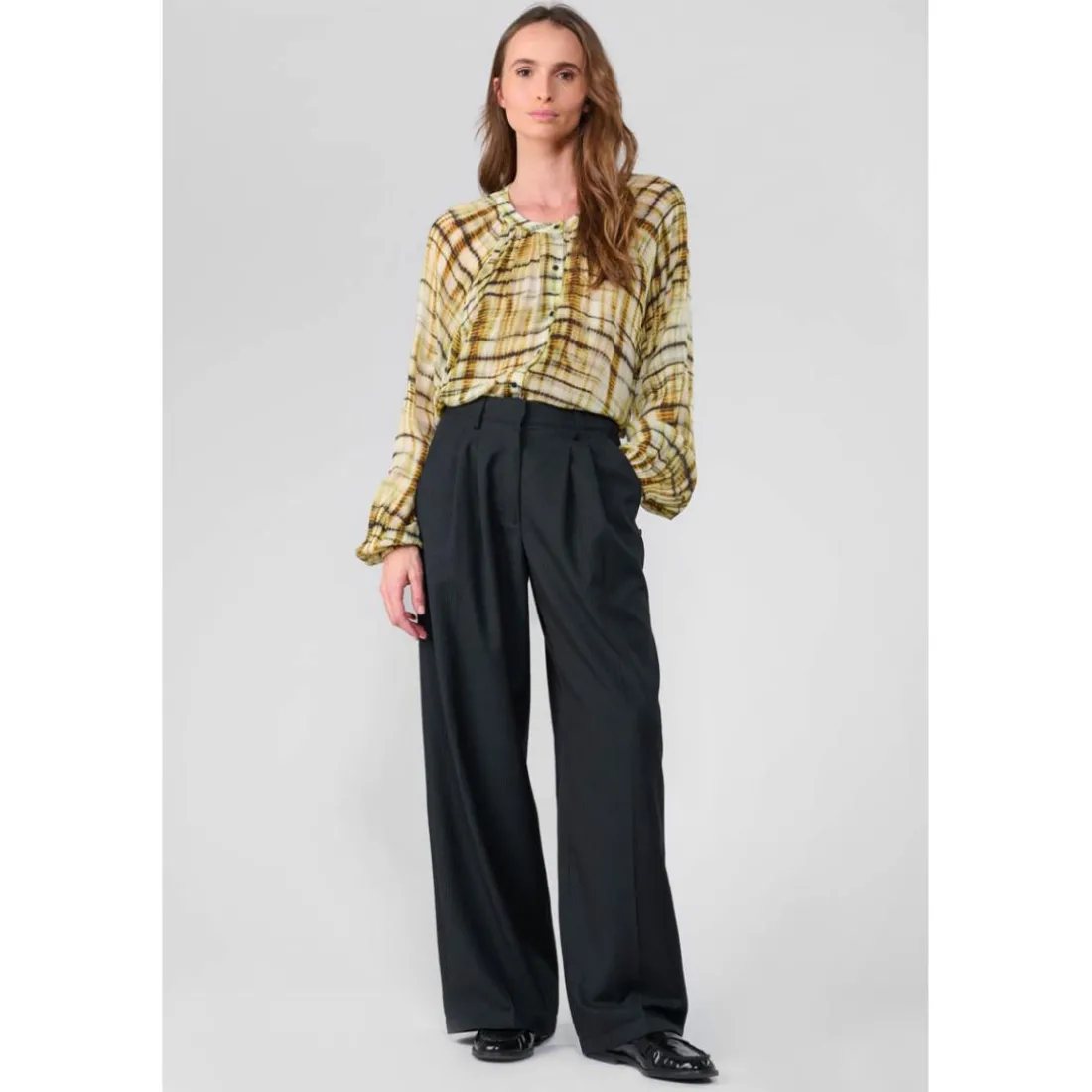 Pantalon loose, large SAGUES noir Pia