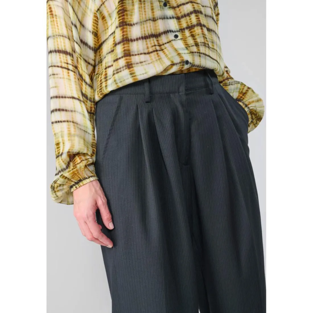 Pantalon loose, large SAGUES noir Pia