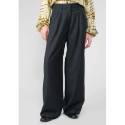 Pantalon loose, large SAGUES noir Pia