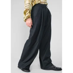 Pantalon loose, large SAGUES noir Pia