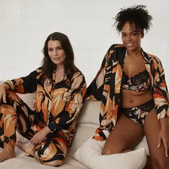 Pantalon pyjama homewear - Noir en viscose