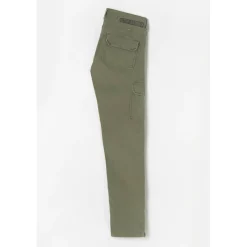 Pantalon slim BALARD vert en coton