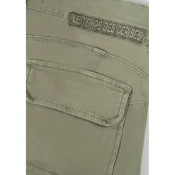Pantalon slim BALARD vert en coton