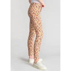 Pantalon slim DYLI MAY fauve jaune en coton Nea
