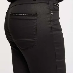 Pantalon slim femme Morgan noir en coton