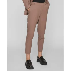 Pantalon slim fit marron Lola