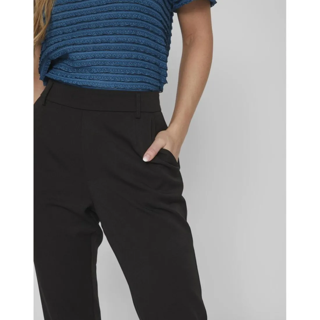 Pantalon slim fit noir