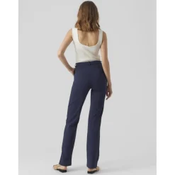 Pantalon straight fit bleu foncé